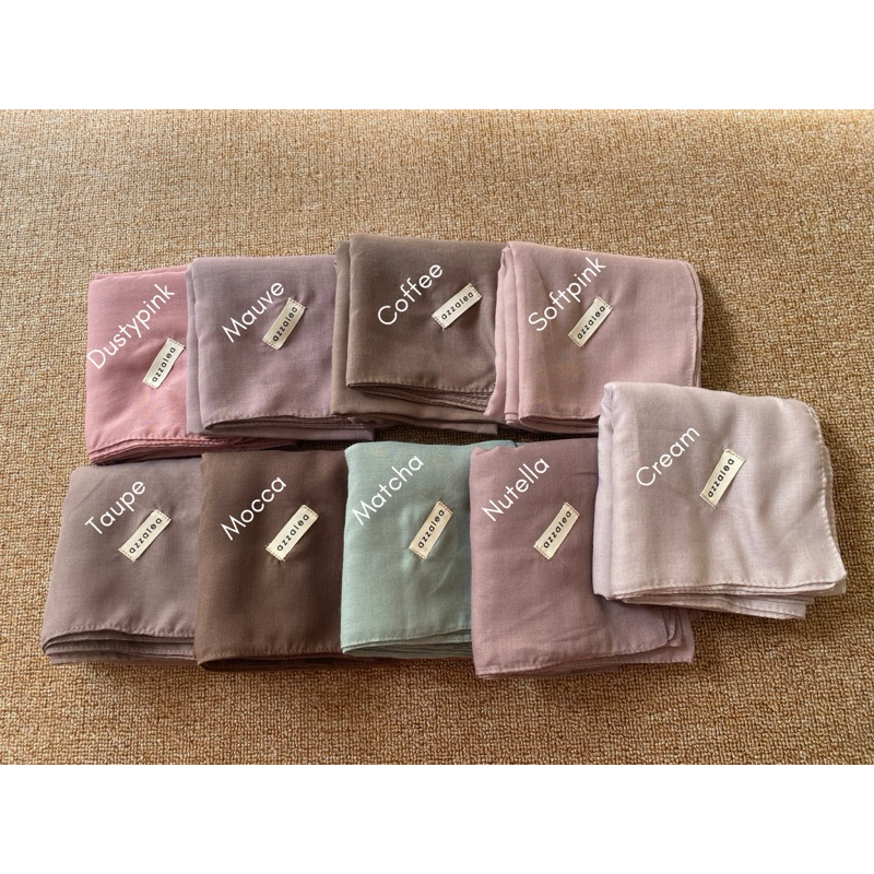 AZZALEA | HIJAB PARIS PREMIUM | HIJAB WARNA PASTEL | PARIS PREMIUM | SEGIEMPAT PARIS PREMIUM