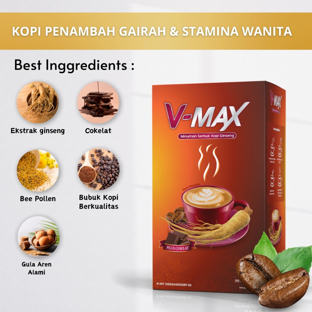 

V-MAX Kopi Stamina Wanita Tahan Lama Semalaman