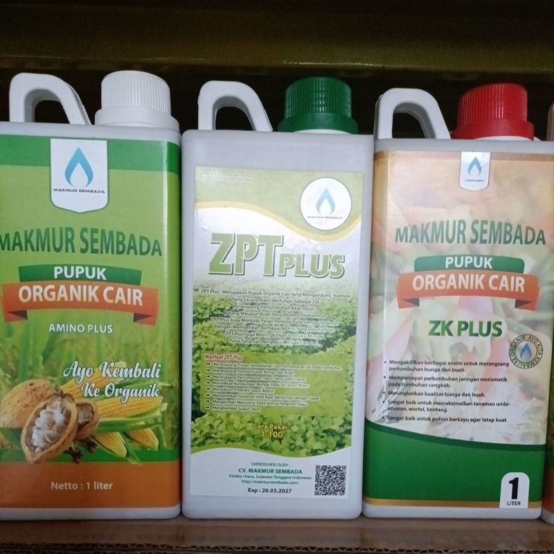 paket pupuk organik makmur sembada  (amino plus+zk plus+ zpt plus)