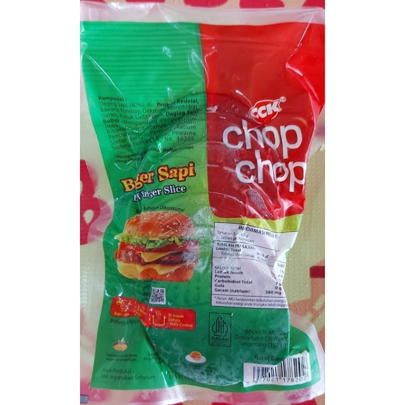 

Daging Burger Chop Chop 42 gr