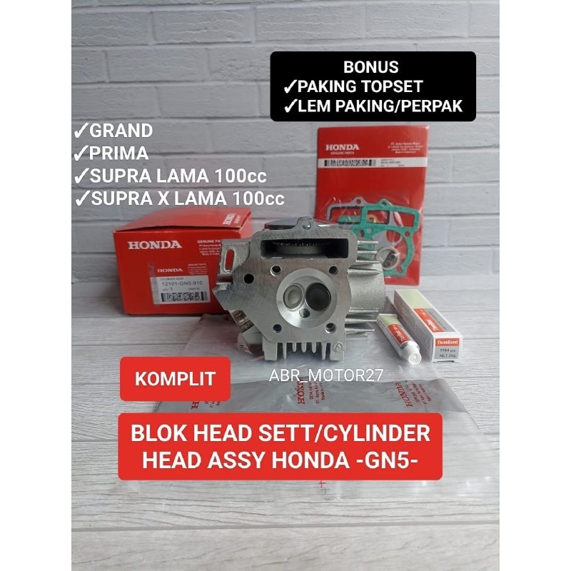 Blok head -GN5- cylinder head Assy Prima/Supra x lama 100cc/win/Supra lama 100cc/grand