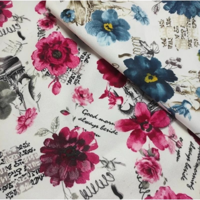 Kain Kursi Sofa Beludru Motif Vintage - Somero