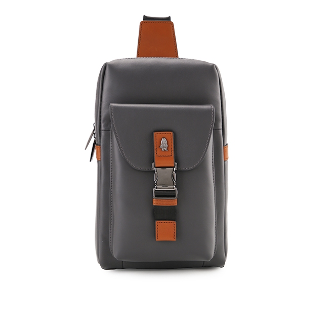 Hush Puppies Tas Pria Pretzel Chest Bag Grey