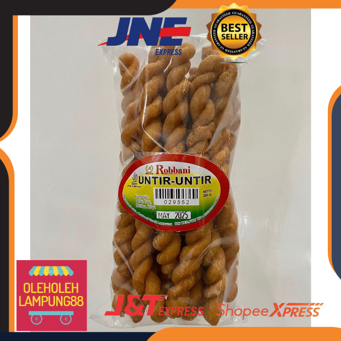 

Untir Untir Kue Tambang Robbani Kemasan 200G Manis Asli Lampung Kue Tambang Robbani OlehOleh Lampung