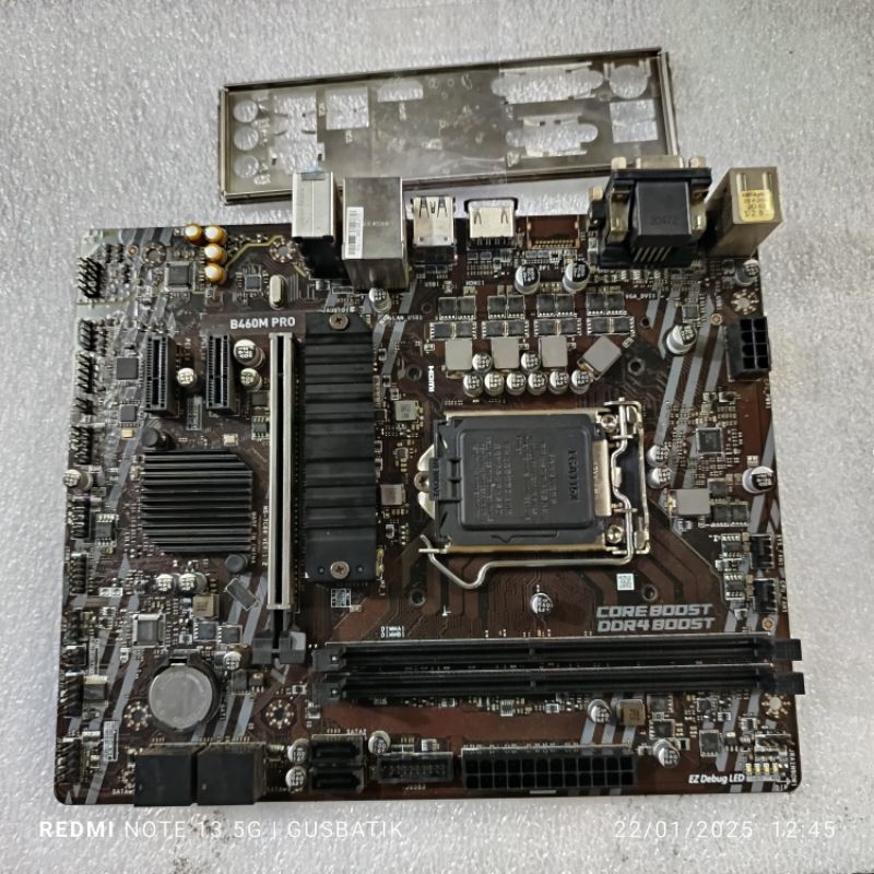 mainboard motherboard MSI B460M Pro socket lga 1200 intel generasi 10 10th second