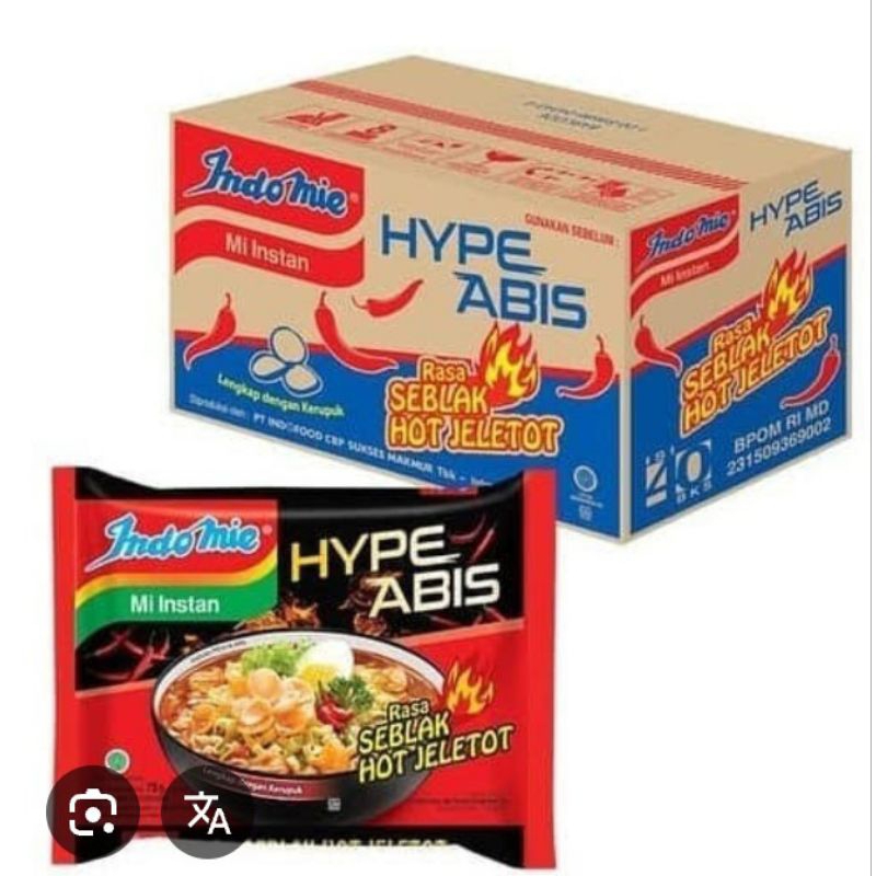 

INDOMIE SEBLAK HOT / SOTO MIE (1 KARTON)