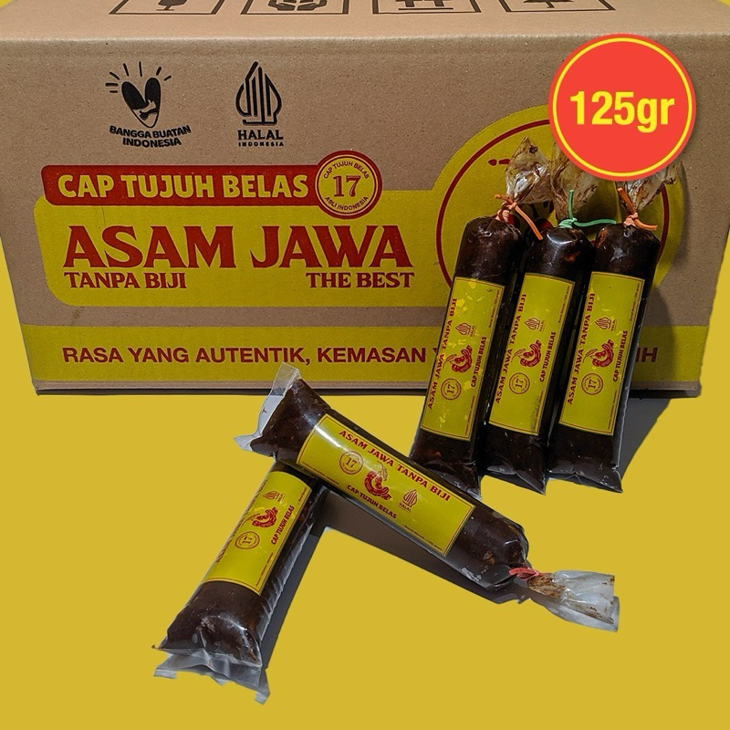 

Asam Jawa TANPA BIJI Cap 17 Tujuh Belas 125 gram / Asam Jawa HALAL P-IRT