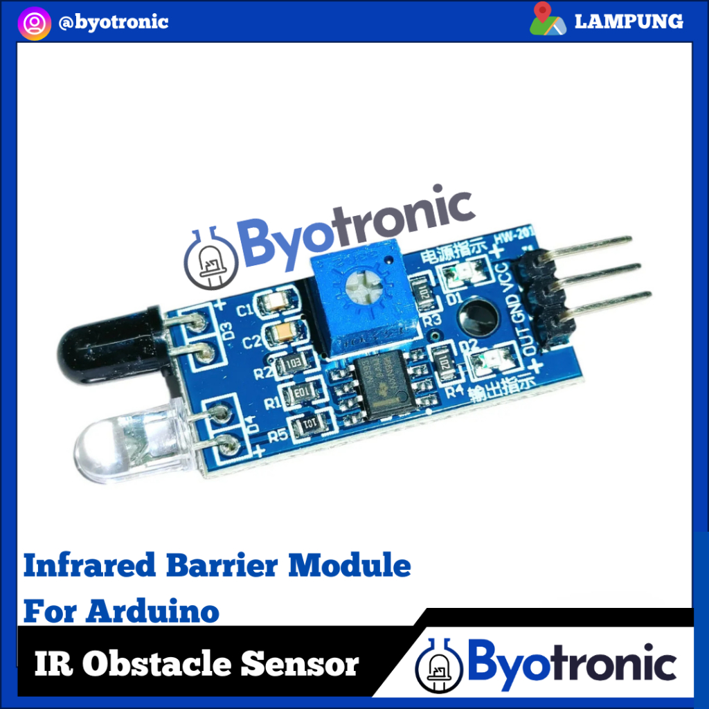 Infrared Barrier Obstacle Sensor Halangan Rintangan Module
