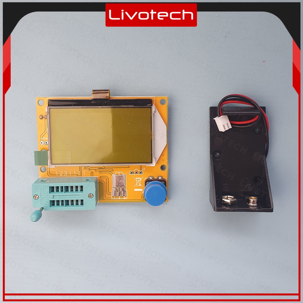 LIVO LCR T4 Electronic Component Tester LCD Diode SCR ESR Multi-Meter lcr-t4