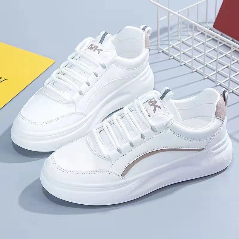 Sepatu Putih Cewek Sepatu Sneakers Wanita Korea Terlaris Keren Murah Mudah Dibersihkan