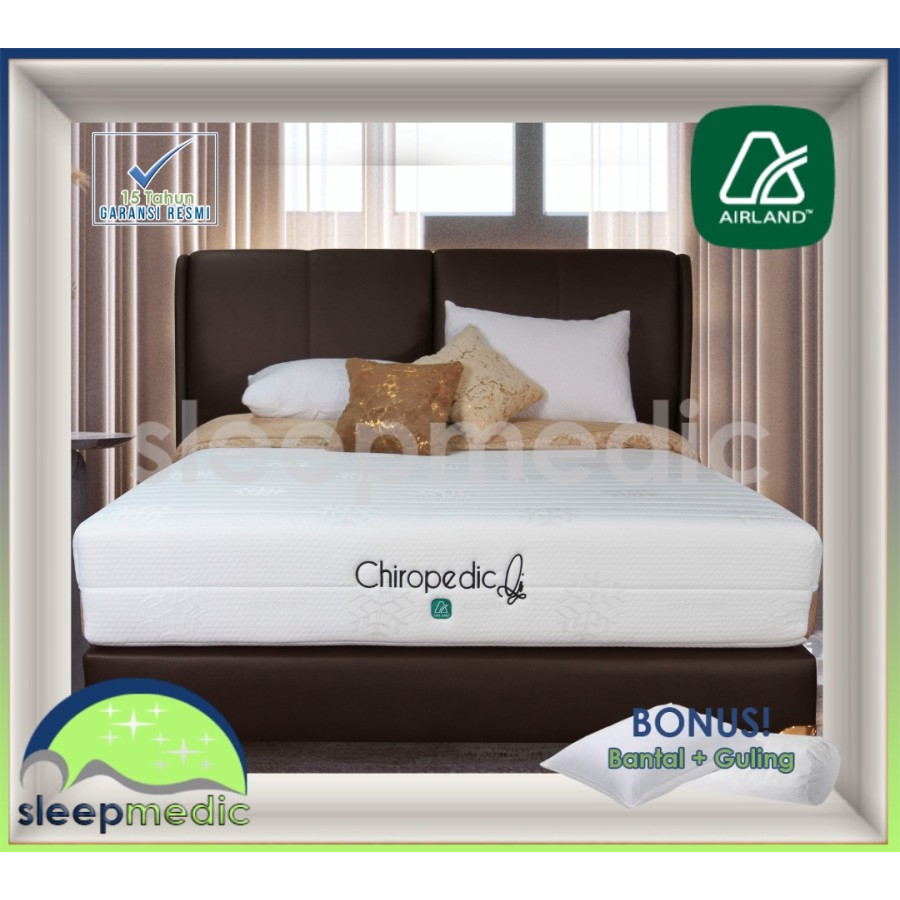 AIRLAND SpringBed CHIROPEDIC QI KASUR / SET 160 180 200 90 100 120 140