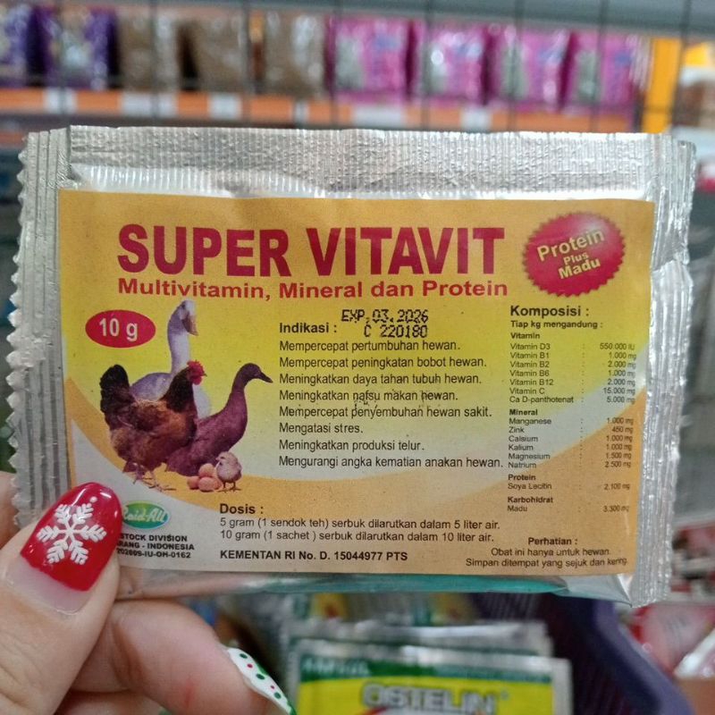 Super Vitavit Raid All mutivitamin mineral dan protein serbuk dan kapsul meningkatkan nafsu makan me