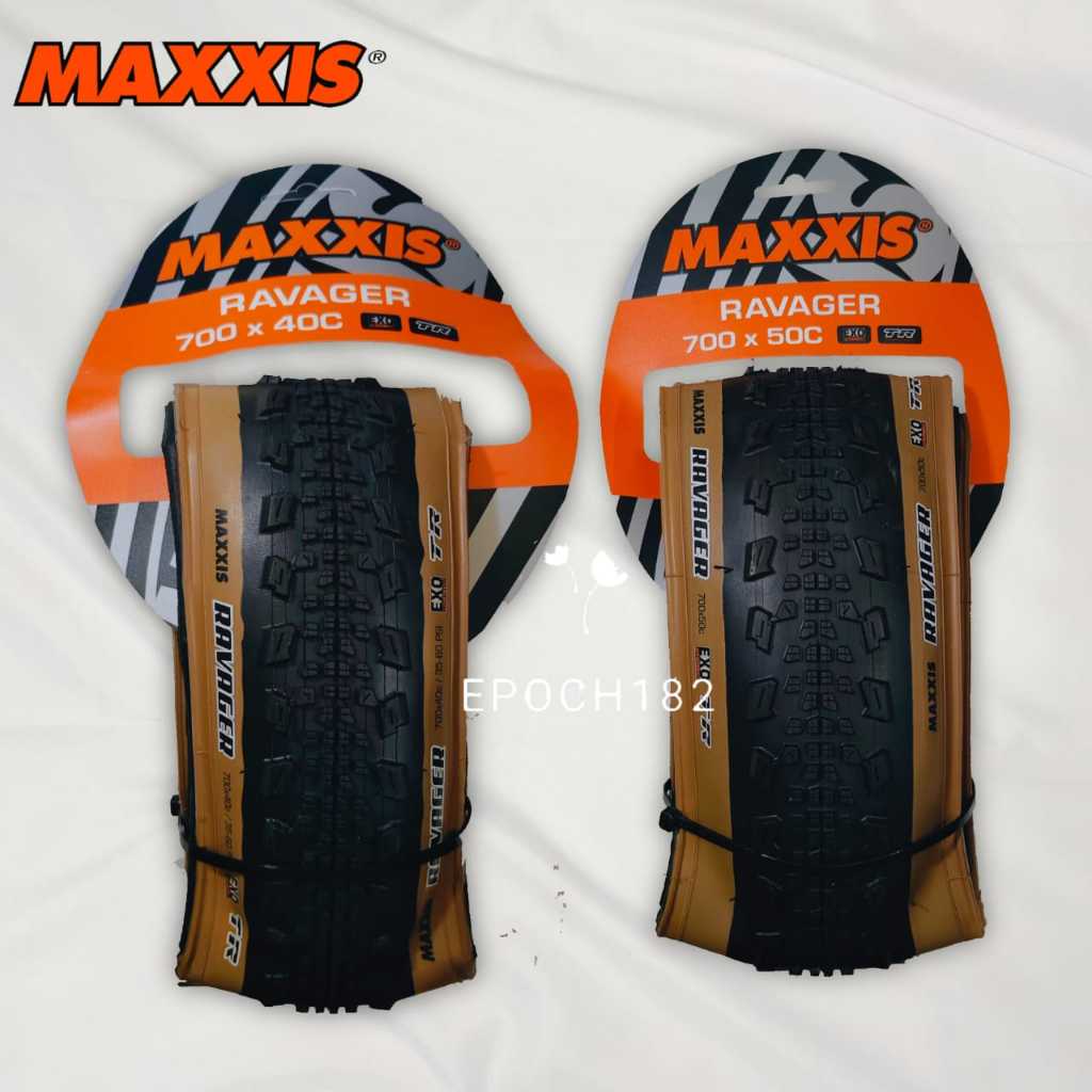 Ban Luar Sepeda Maxxis Ravager 700 x 40C & 700 x 50C Skinwall EXO TR Kevlar