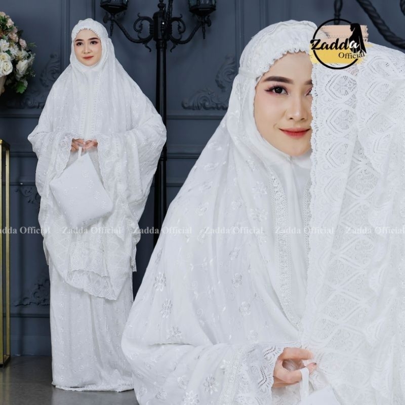 MUKENA RAYON PREMIUM MUKENA RAYON BORDIR TIMBUL JUMBO