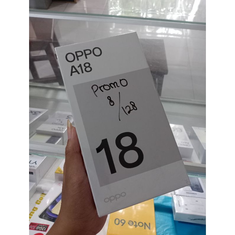 Oppo A18 ram 8/128 new garansi resmi