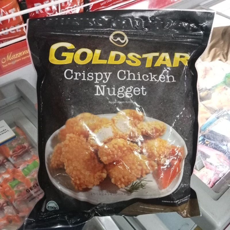 

gold star crispy chicken nugget 500gr