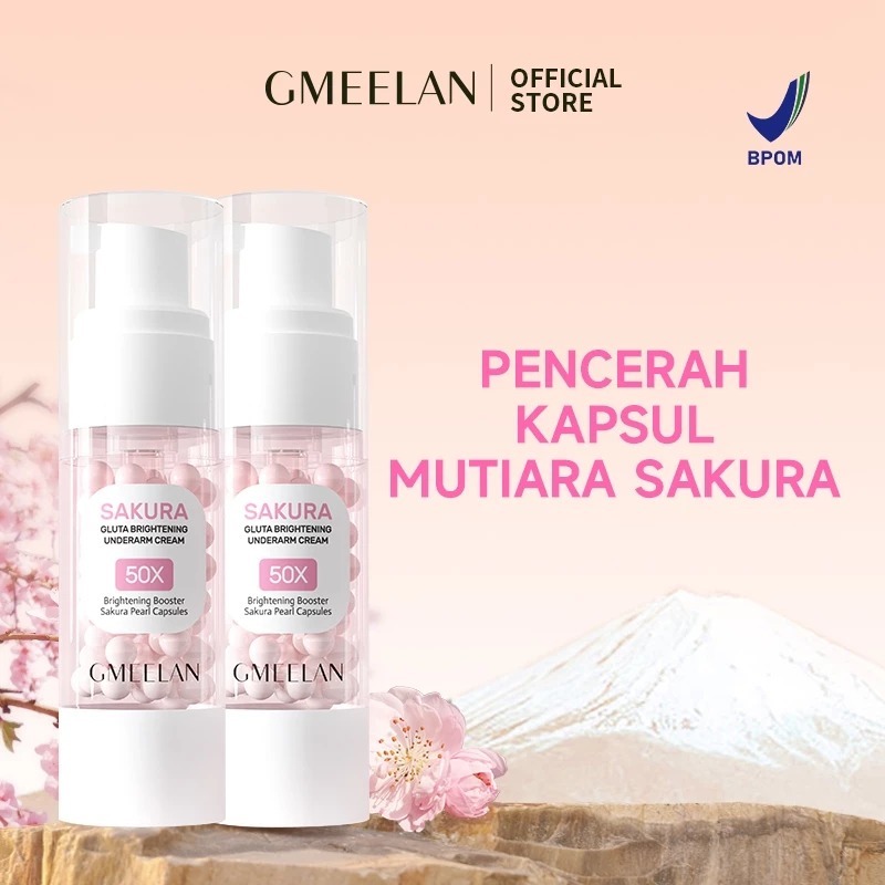 [LANGOWAN] GMEELAN SAKURA GLUTA BRIGHTENING UNDERARM CREAM 50X 30GR