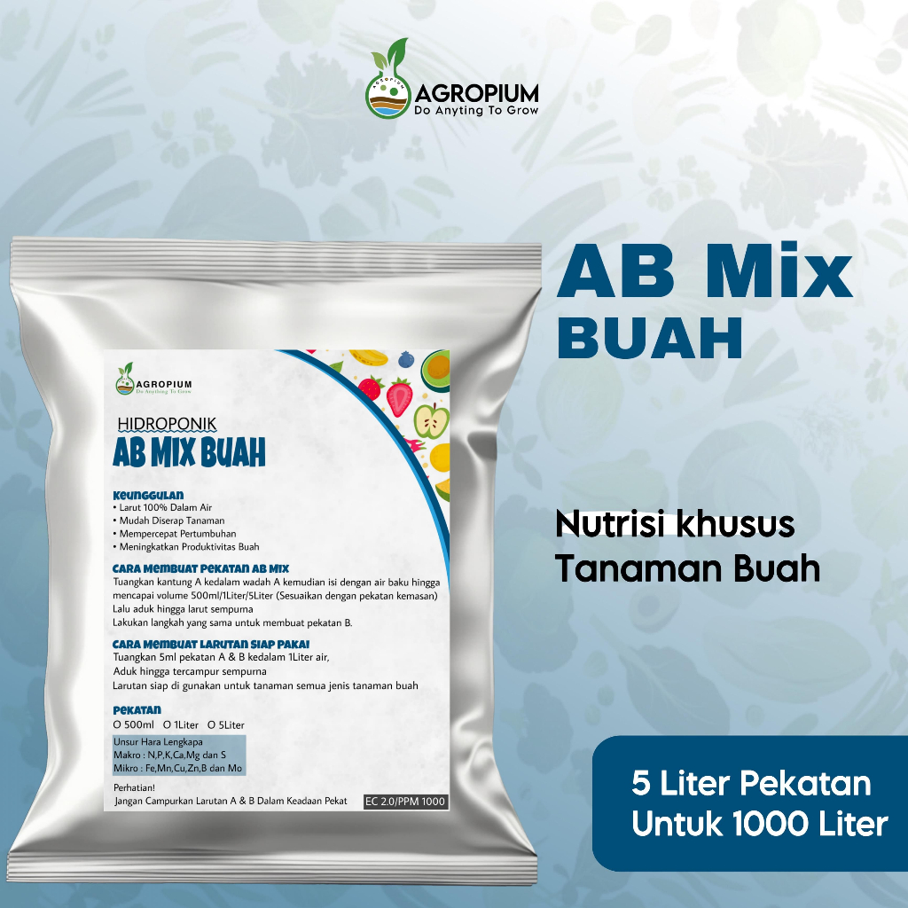 Nutrisi AB Mix Buah 5 liter untuk 1000 liter air - AB Mix Buah