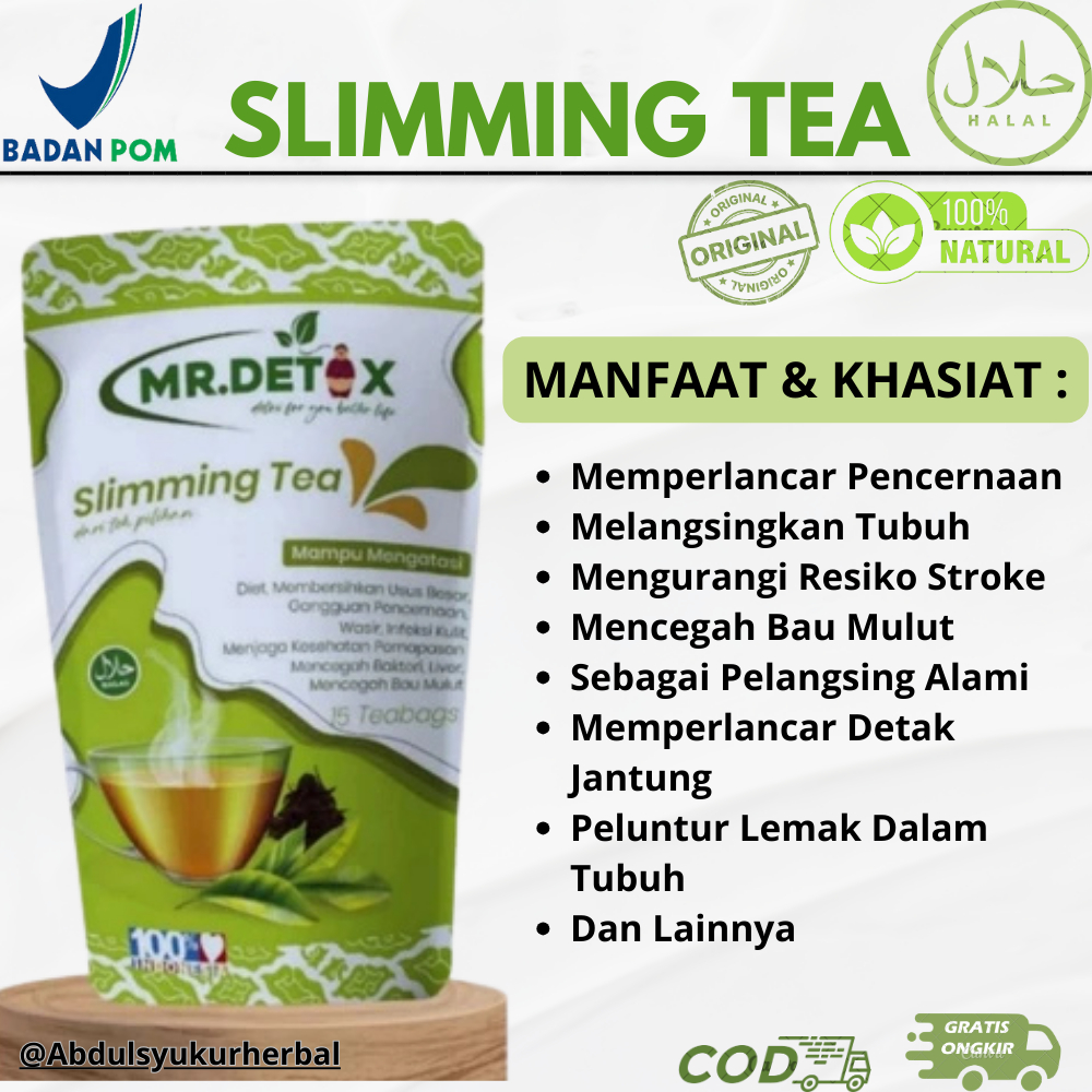 Mr.Detox Teh Pelangsing Herbal Alami Slimming Tea