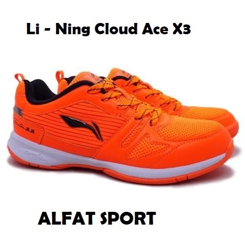 SEPATU BADMINTON BULU TANGKIS LINING CLOUD ACE X3 ORIGINAL