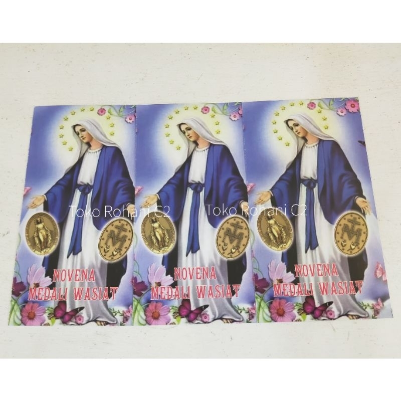 Lembar Doa Novena Medali Wasiat - Kartu Doa Medali Wasiat - Kaplet Doa Medali Wasiat - Kaplet Medali