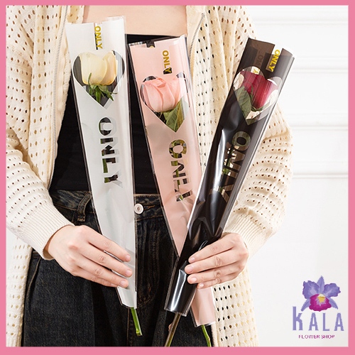 

50 lembar PLASTIK SINGLE FLOWER SINGLE STALK ROSE BUNGKUS PLASTIK BUNGA SATUAN BUNGA WISUDA TANGKAIAN