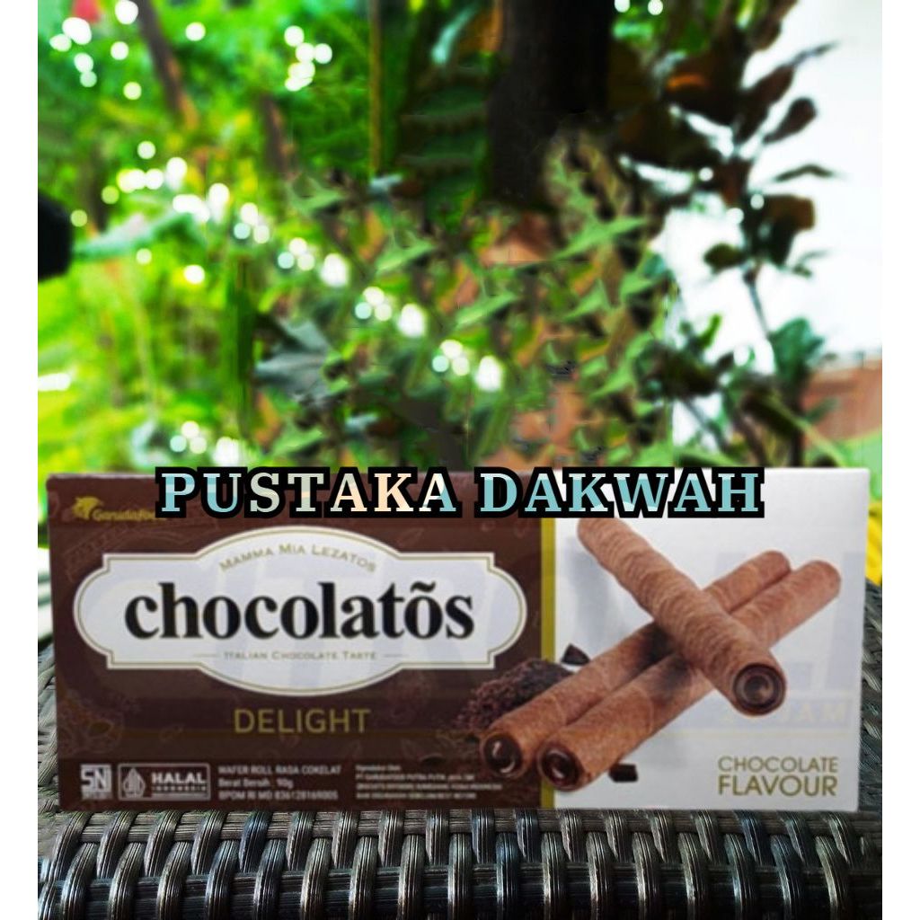 

Chocolatos Wafer Roll Delight Chocolate 90G Coklatos Wafer Rol Wafer Coklat Biskuit Coklat Kue Coklat Wfaer Coklat Batangan