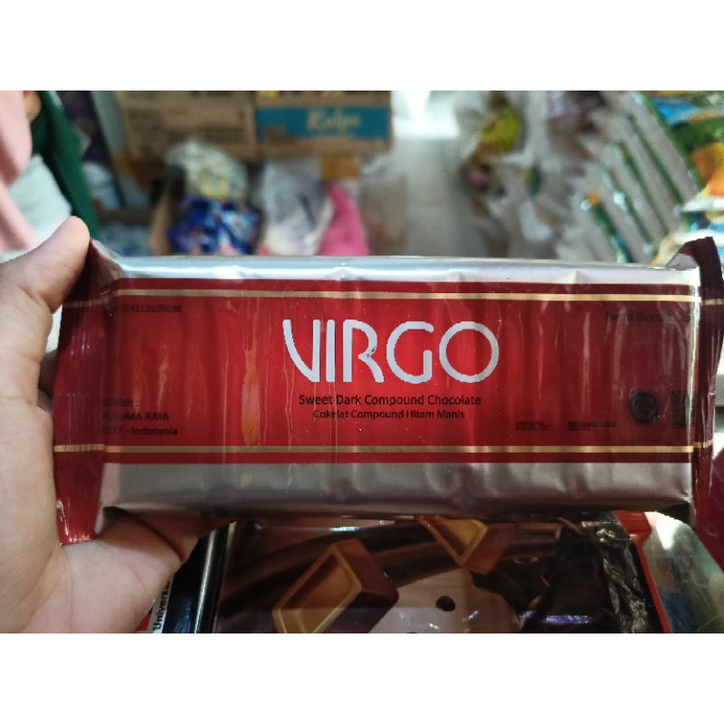 

Virgo Sweet Dark Compound Chocolate Cokelat Komponan Hitam Manis