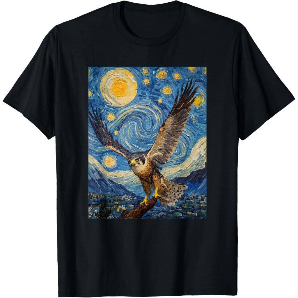 Peregrine Falcon Burung pengamat burung desain elang burung T-Shirt