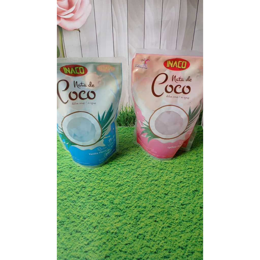 

INACO NATA DE COCO VANILA dan LYCHEE 360 GR