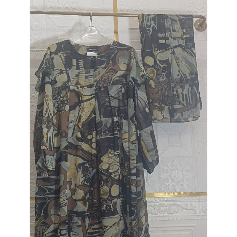 setelan gamis +jilbab