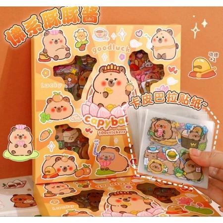 

TBMO STICKER CAPYBARA BOX ISI 100PCS SHY-301