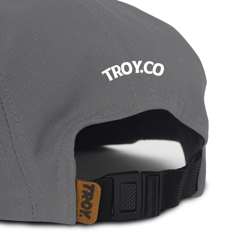 Troy Company Five Panel Grey Gruby - Topi 5 Panel Abu FPD 2918