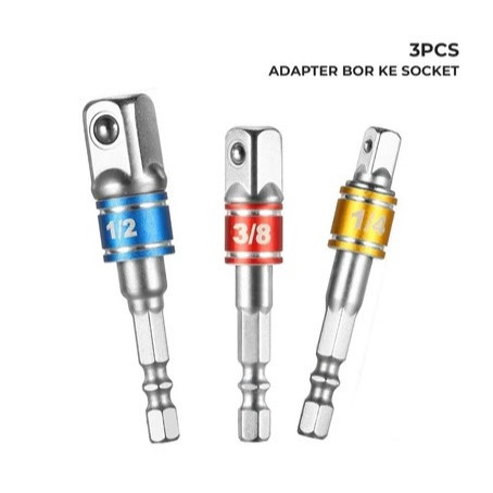Adapter Kepala Bor Hex Kunci Socket Impact Driver Converter / Adapter Kepala Bor / Adaptor Bor ke Im