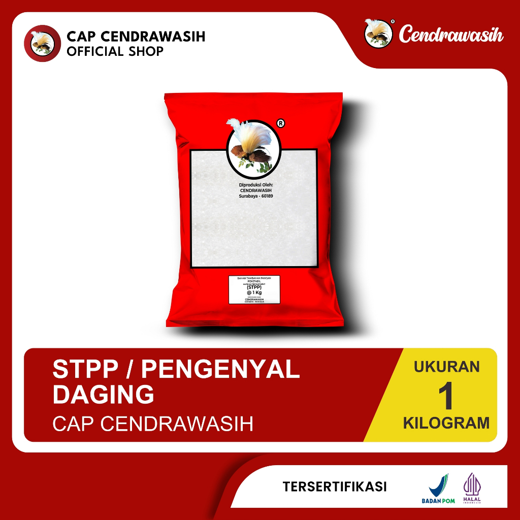 

Cap Cendrawasih STPP / Pengenyal Daging 1kg