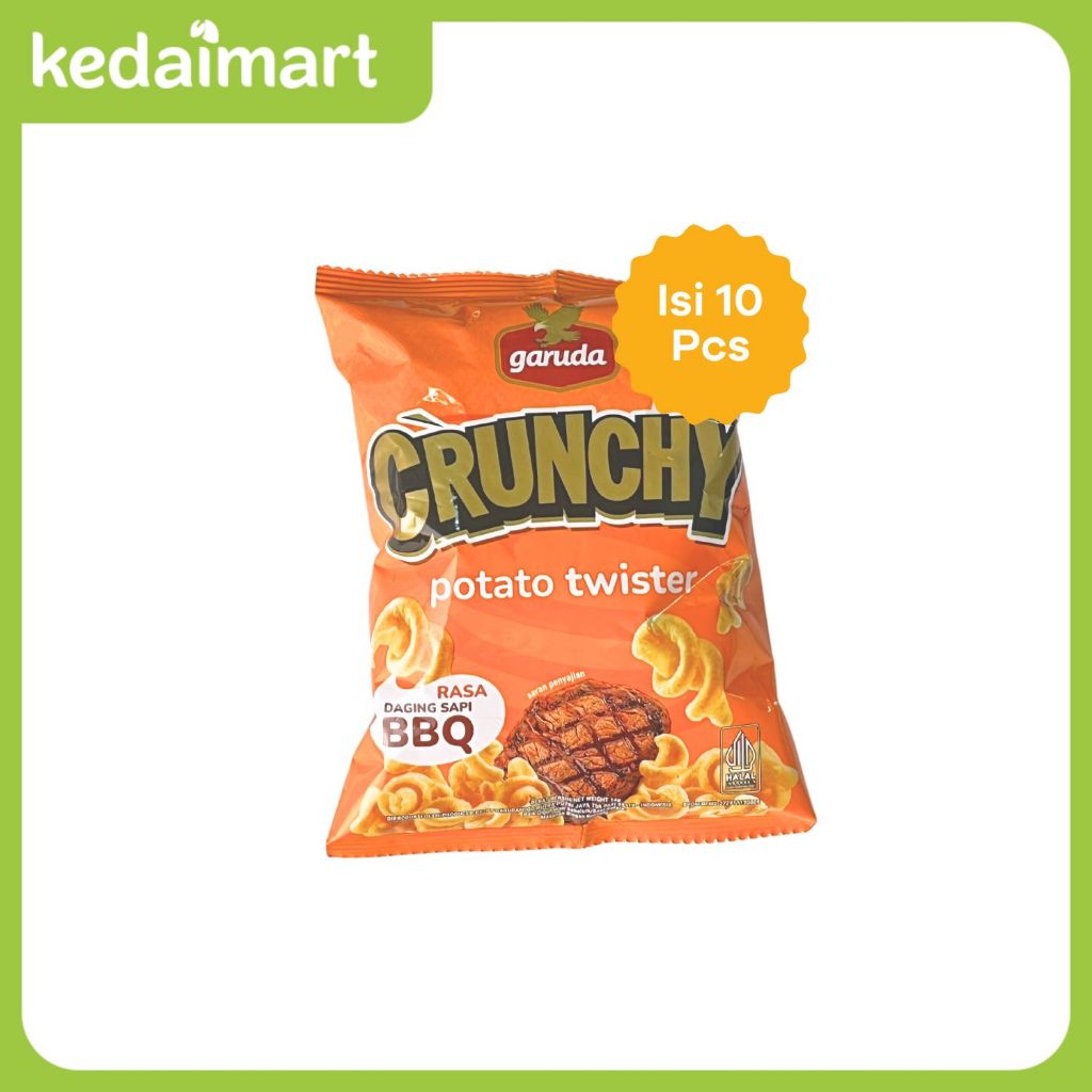 

Garuda Crunchy Potato Rasa BBQ Renceng Isi 10 x 13 Gram