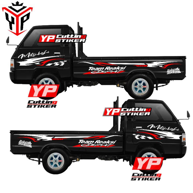 Sticker mobil pickup L300 sticker list terlaris mobil pickup L300 terbaru stiker pickup L300 team re