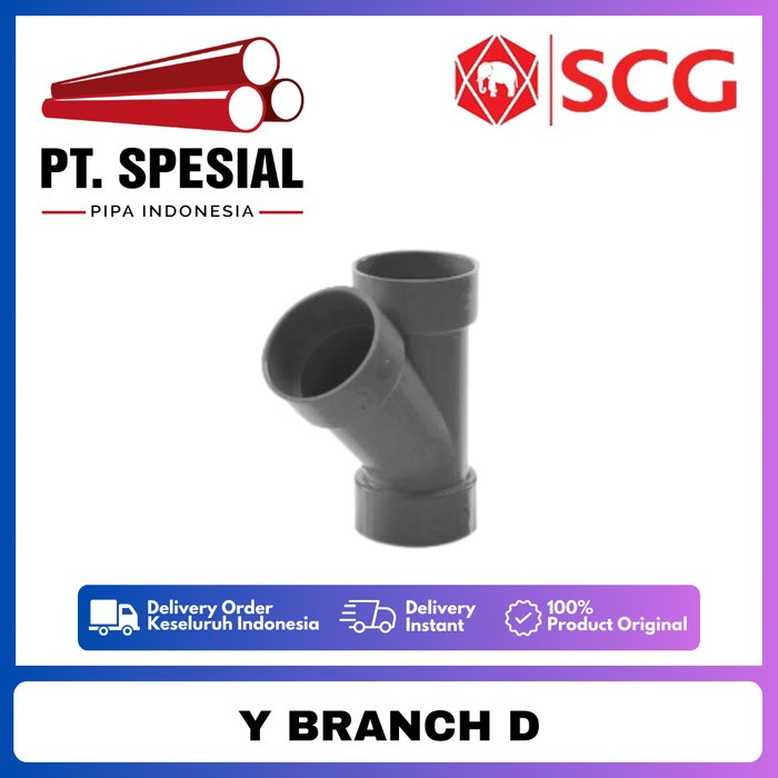 SCG Tee Y PVC D / Vlok Tee Y PVC / Y Branch SCG - 03
