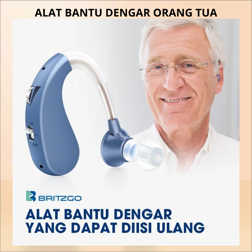 Rechargergeable Alat Pendengaran Telinga Alat Bantu Dengar Mini Digital