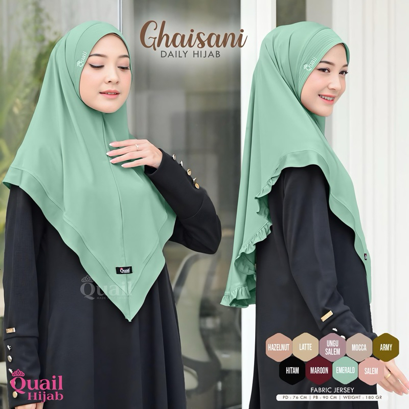 Quail Hijab - GHAISANI HIJAB INSTAN ORI QUAIL JERSEY PREMIUM