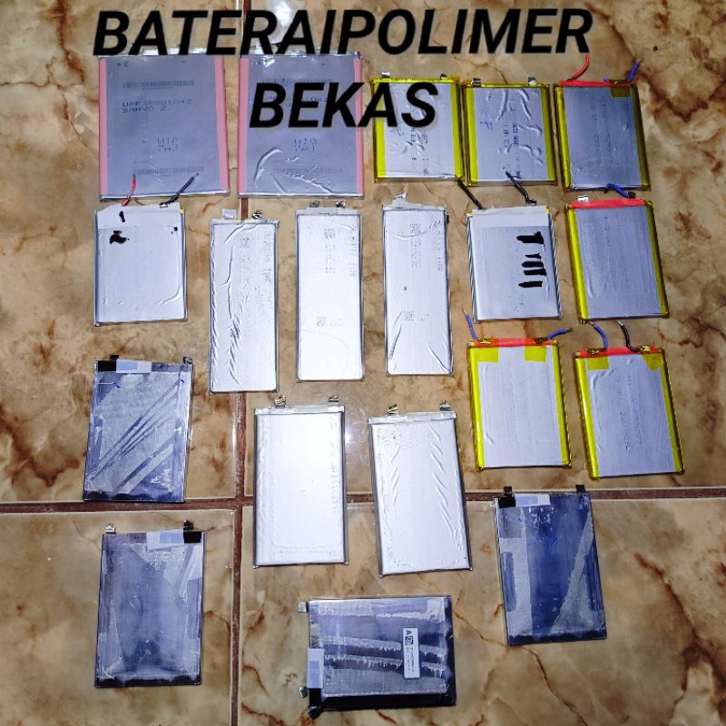 Baterai Polimer Bekas Laptop