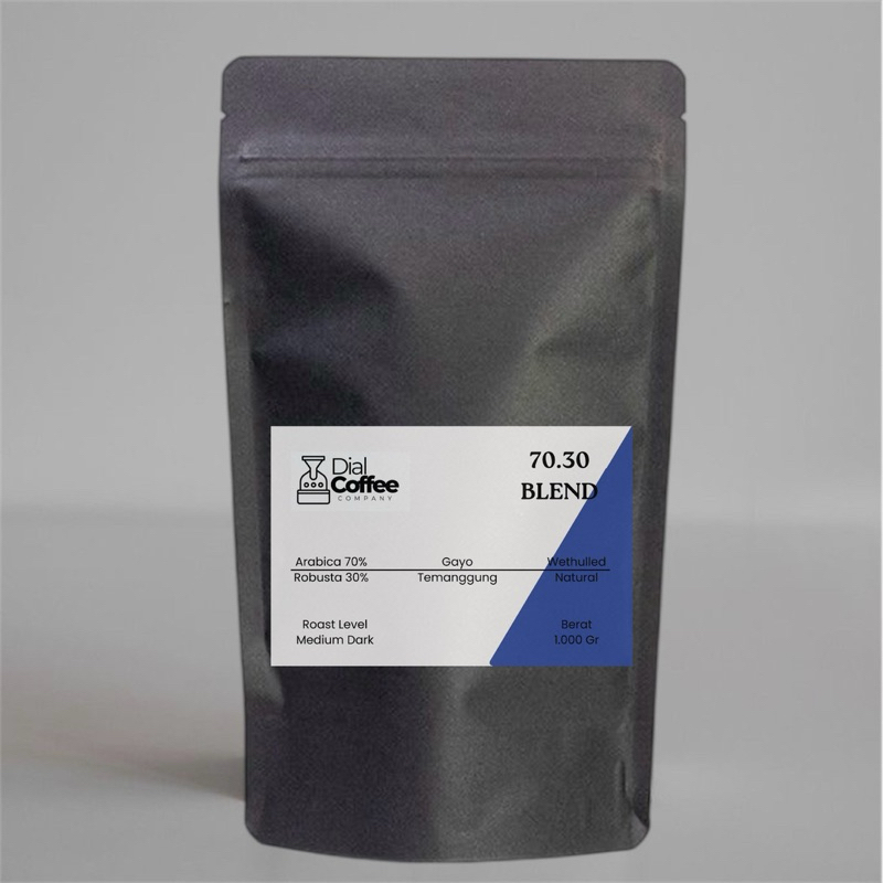

Biji Kopi 70.30 Arabica Robusta Roasted Beans Kopi Susu Blend 500 Gram