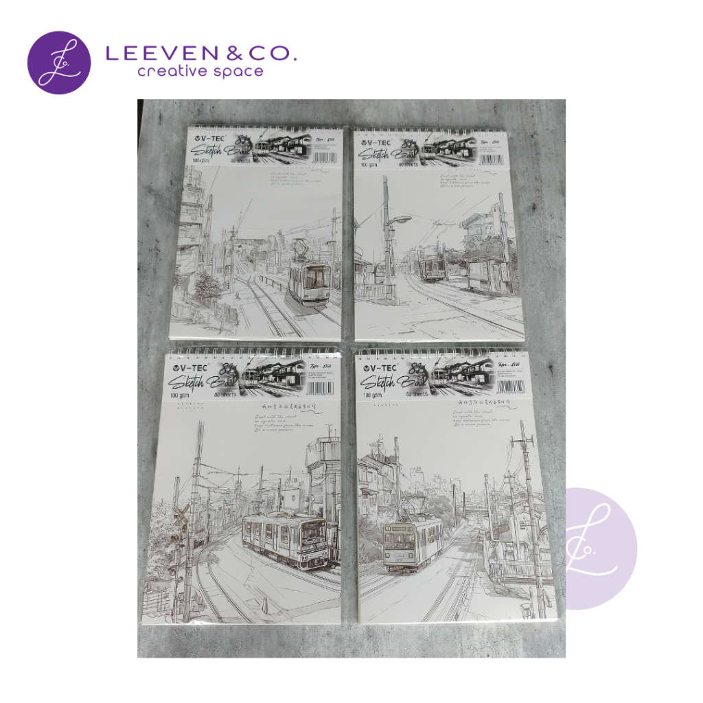 

V-TEC SKETCHBOOK A388 8K 26X28 CM 100GSM RANDOM COVER