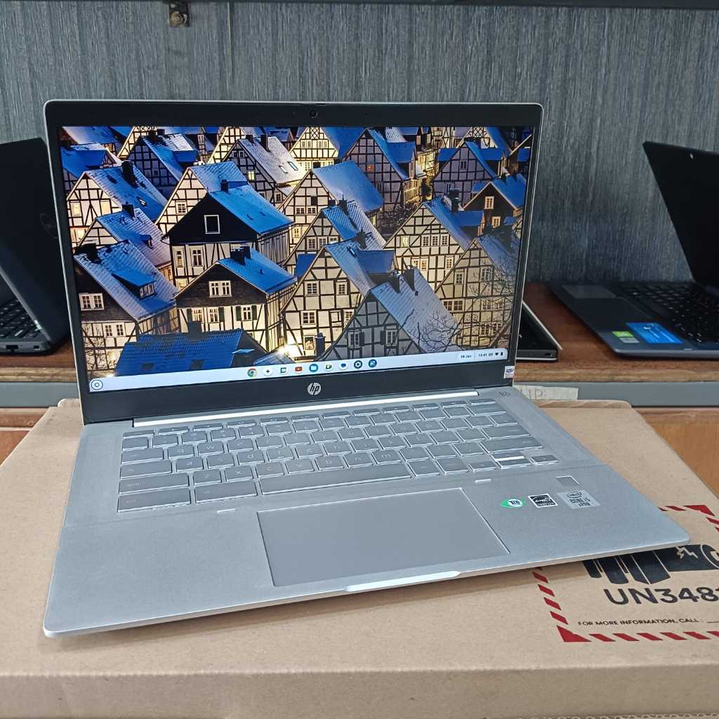Hp Chromebook Pro C640, Intel Core i5-10310U, 10Th, Ram 8/64+128Gb, #Backlight, Super Slim, Lengkap,