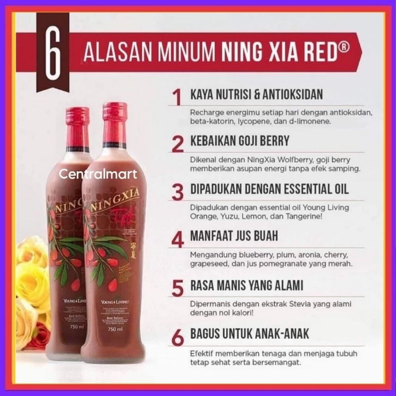 

SALE MURAH (KHUSUS INSTAN) Young Living Ningxia Red Botol 750ml Exp.2026