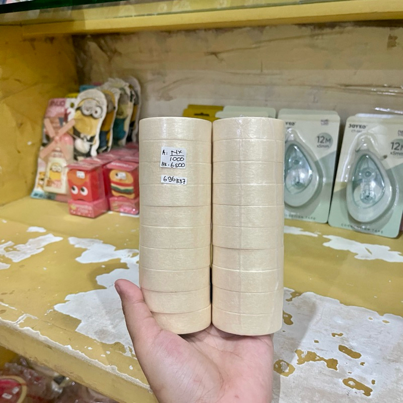 

(10 PCS) ISOLASI KERTAS GOLDTAPE KECIL 1 ROLL SLOP