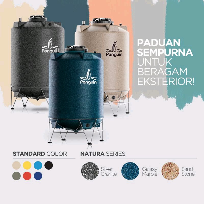 tandon air penguin / tangki air penguin / toren air penguin td 110 granite nature