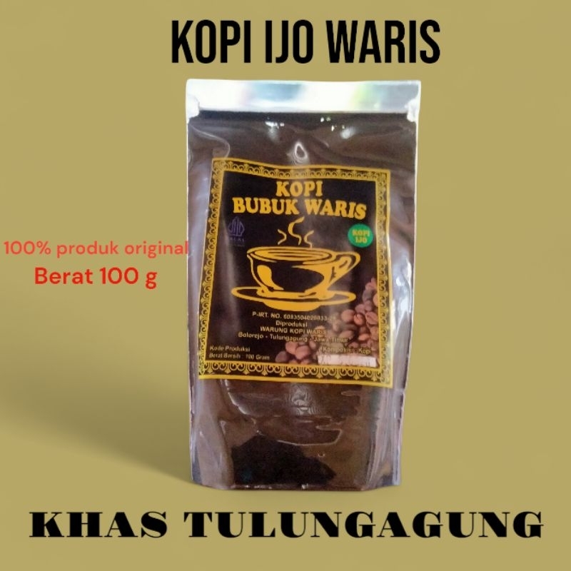 

Kopi Ijo Waris, oleh oleh khas Tulungagung, Berat 100g