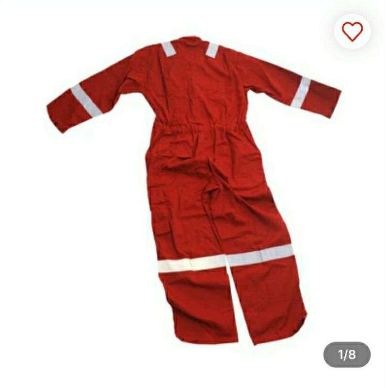 Krisbow Ukuran M Coverall Wearpack - Merah