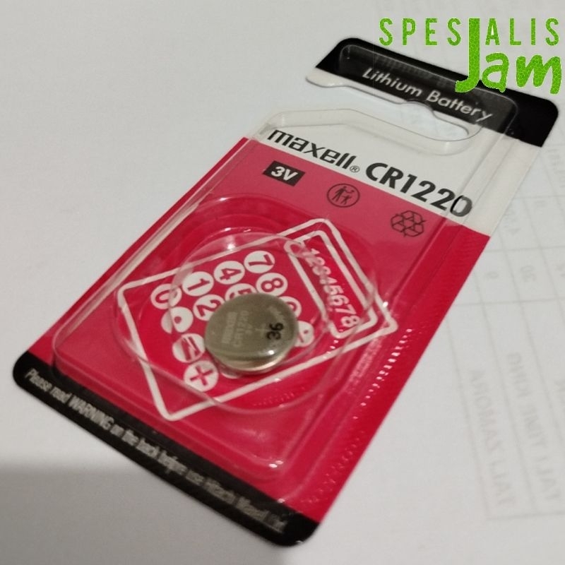 Batre Jam Tangan Maxell CR1220 3v lithium Baterai jam Tangan Casio G-Shock Original 1220